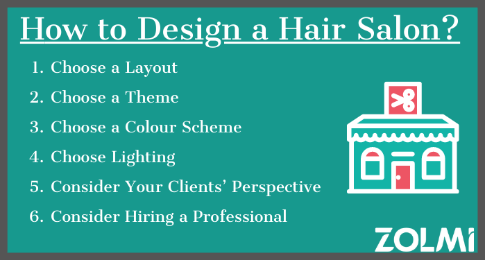 How to design a hair salon?