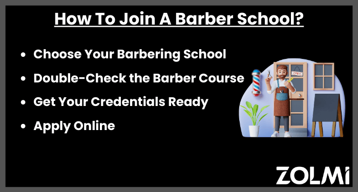 How to join a barber school